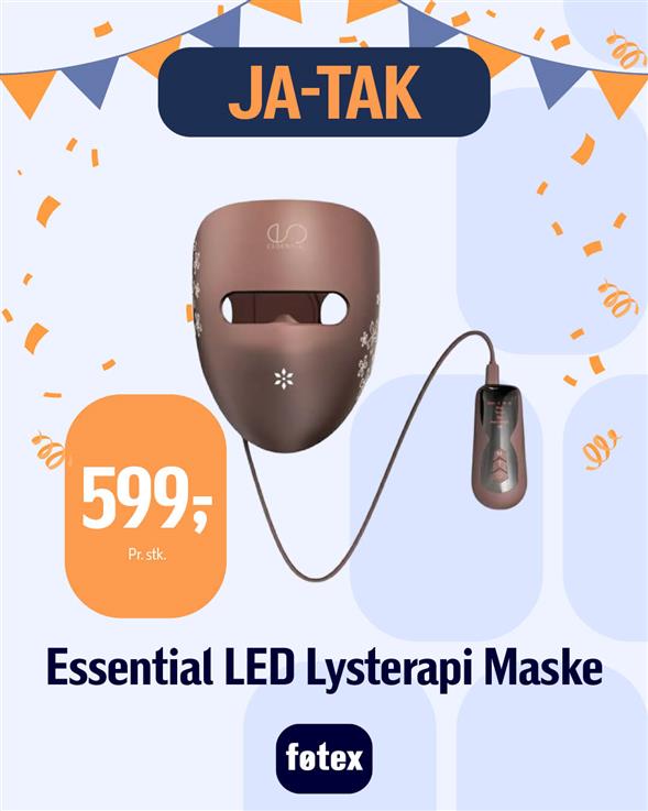 ESSENTIAL LED LYSTERAPI MASKE