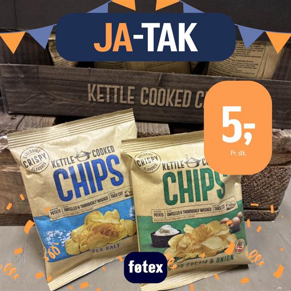 KETTLE COOKED CHIPS 40G