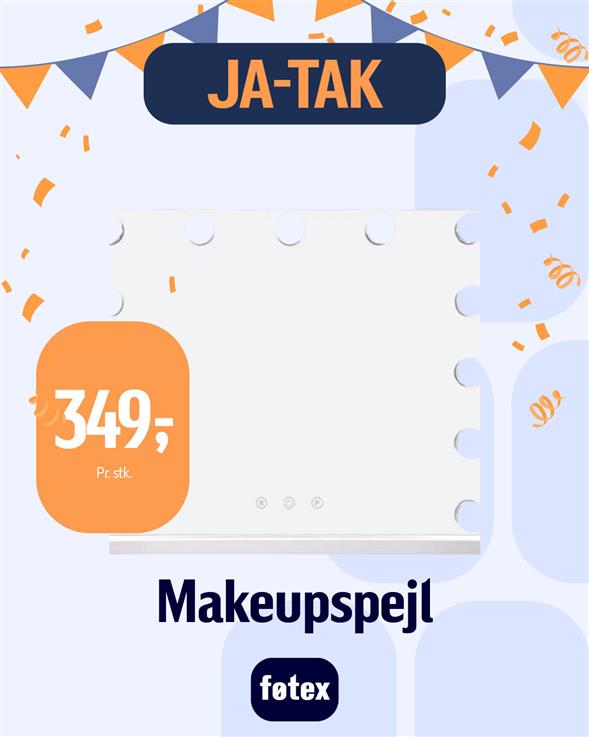 ESSENTIAL MAKEUPSPEJL MED LED-LYS